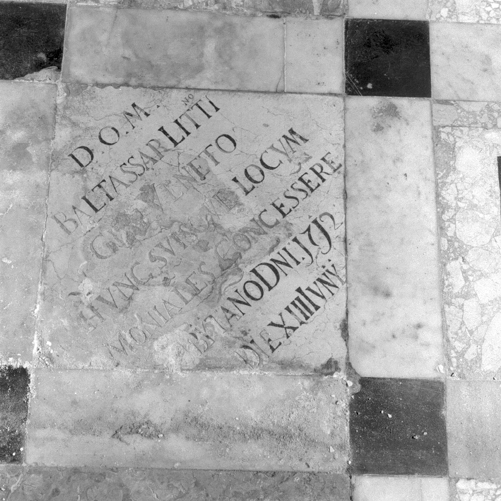 lapide tombale - ambito veneto (sec. XVIII)