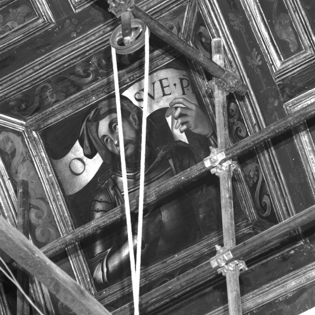 Giosuè (dipinto, elemento d'insieme) di Pennacchi Pier Maria, Capriolo Domenico di Bernardino (secc. XV/ XVI)