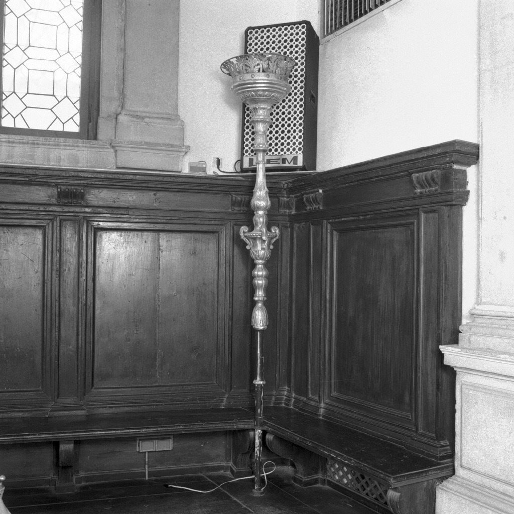 candelabro portatile - ambito veneto (secc. XVIII/ XIX)