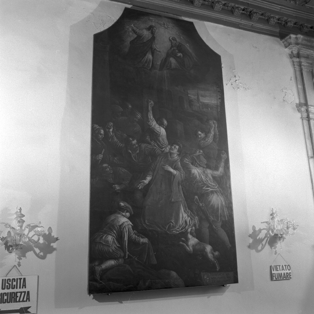 lapidazione di Santo Stefano (dipinto) di Dal Ponte Leandro detto Leandro Bassano (secc. XVI/ XVII)