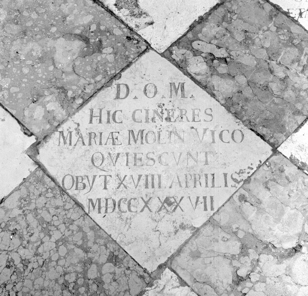 lapide tombale - ambito veneto (sec. XVIII)