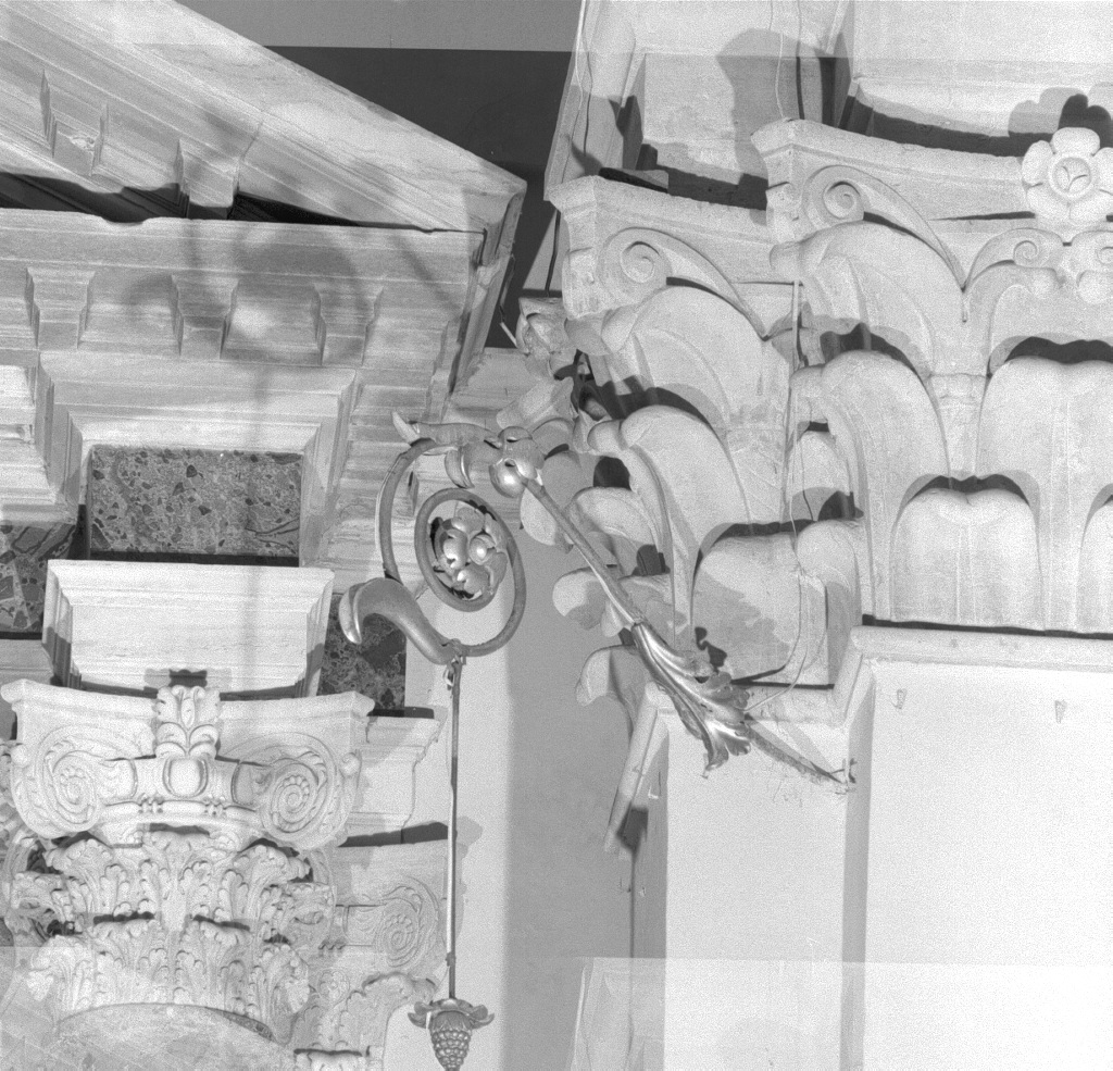 candeliere da parete - ambito veneto (fine/inizio secc. XIX/ XX)