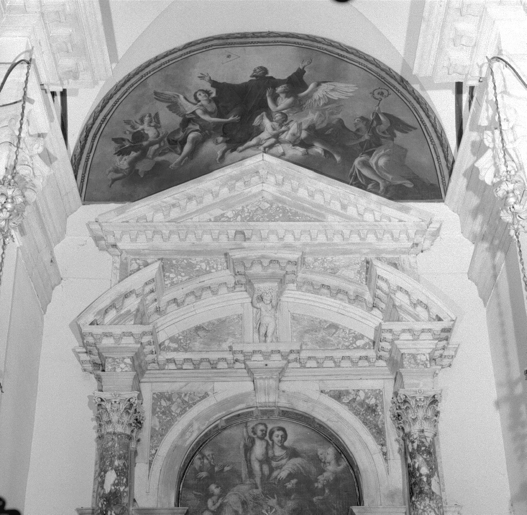 San Benedetto in gloria (dipinto) di Guarana Jacopo (seconda metà sec. XVIII)