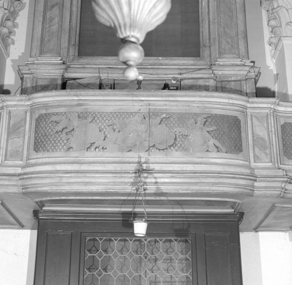 gloria d'angeli e colomba dello Spirito Santo (decorazione pittorica, elemento d'insieme) - ambito veneto (sec. XVIII)