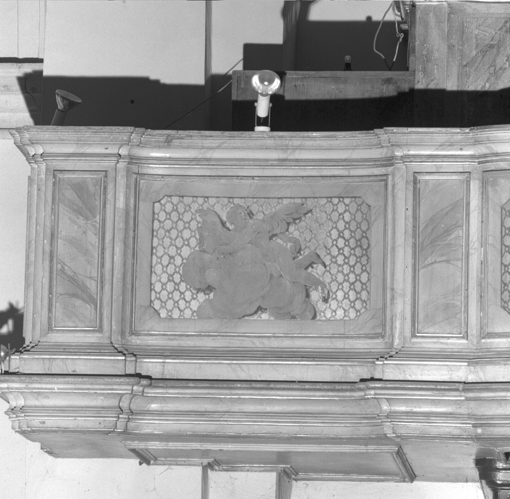 angelo (decorazione pittorica, elemento d'insieme) - ambito veneto (sec. XVIII)