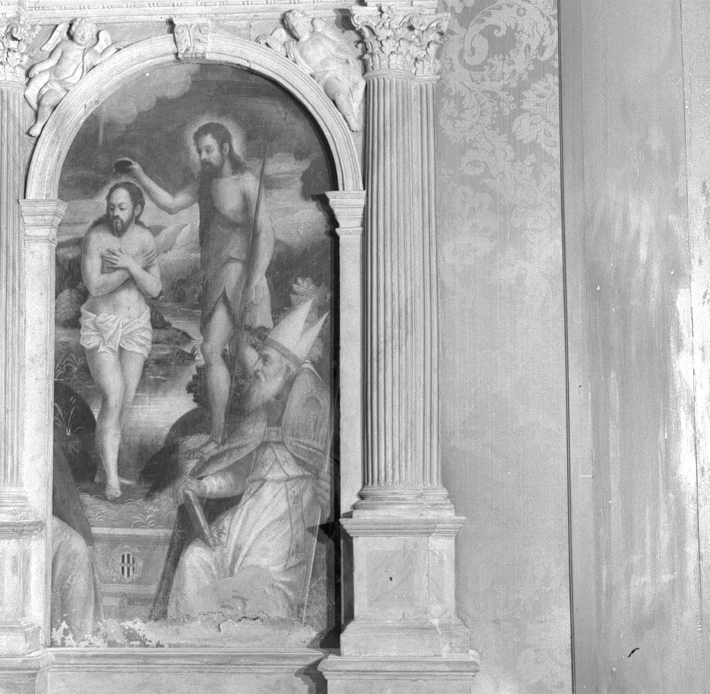 battesimo di Cristo (pala d'altare) - ambito veneto (prima metà sec. XVII)