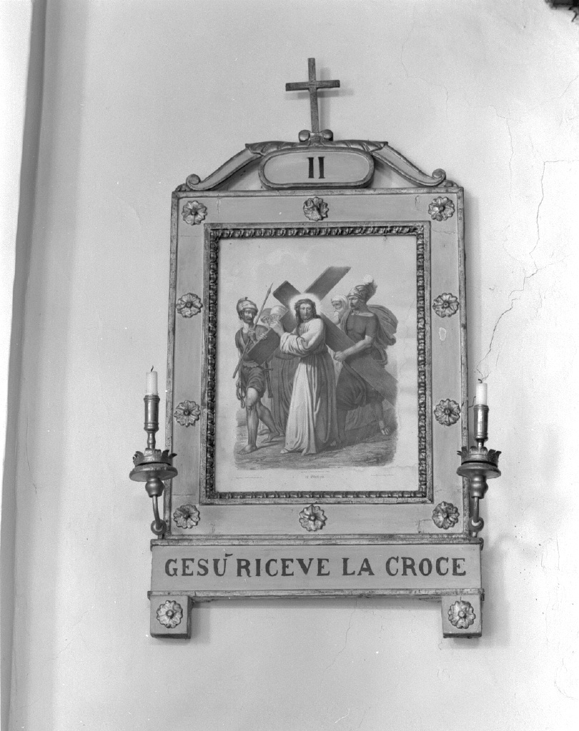 stazione II: Gesù caricato della croce (Via Crucis, ciclo) - ambito francese (?) (sec. XIX)