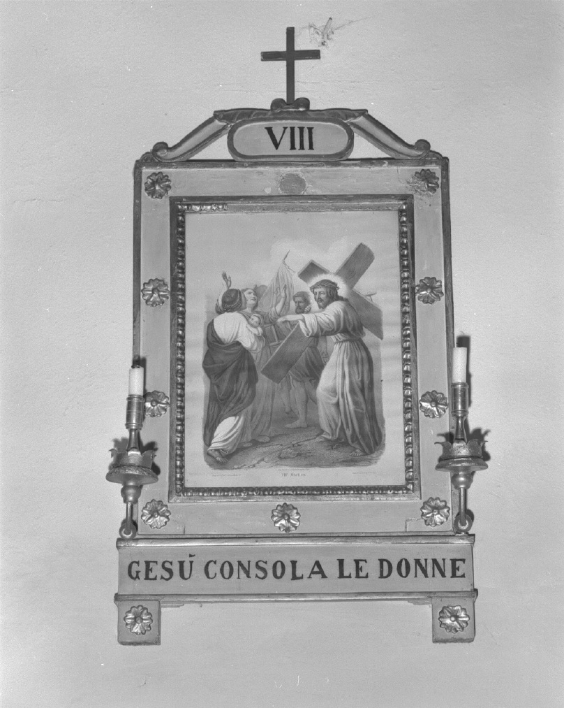 stazione VIII: Gesù consola le donne di Gerusalemme (Via Crucis, ciclo) - ambito francese (?) (sec. XIX)
