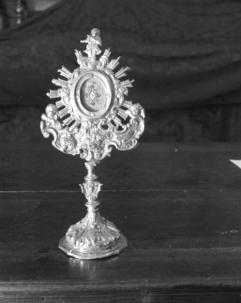 reliquiario - a ostensorio - bottega veneziana (prima metà sec. XVIII)
