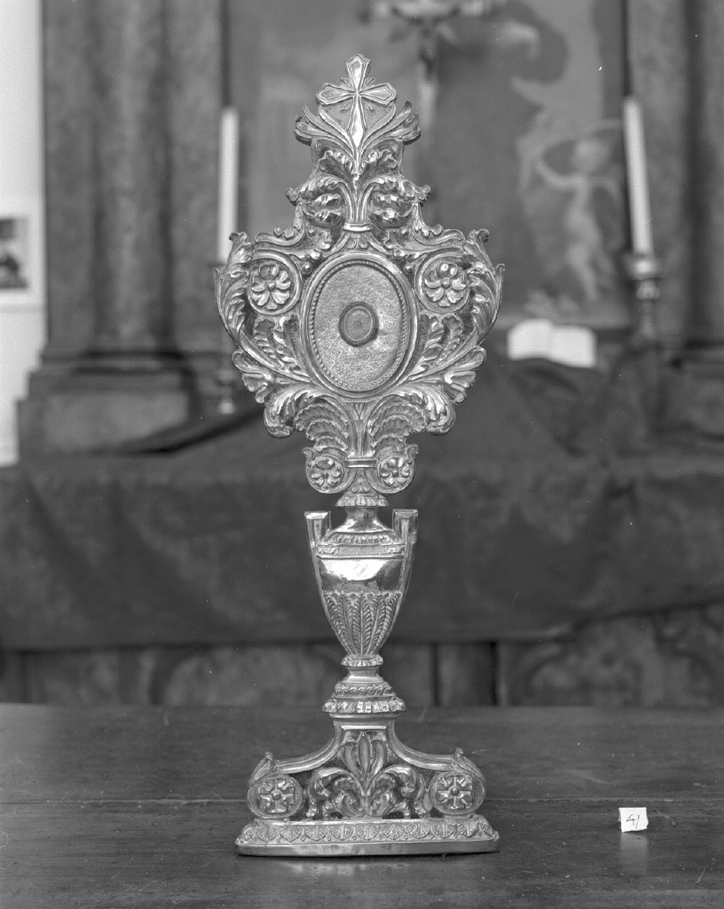 reliquiario - a ostensorio - bottega veneta (prima metà sec. XIX)