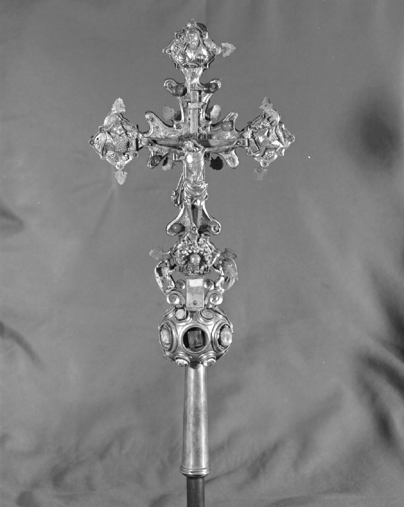 croce processionale - ambito tedesco (?) (prima metà sec. XV)