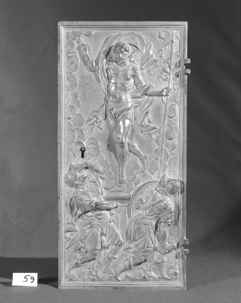 resurrezione di Cristo (sportello di tabernacolo) - ambito italiano (seconda metà sec. XVI)