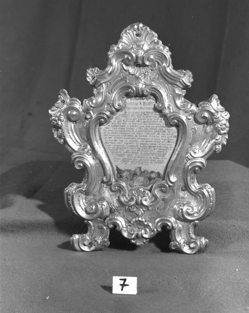 cartagloria, elemento d'insieme - bottega veneziana (sec. XVIII)