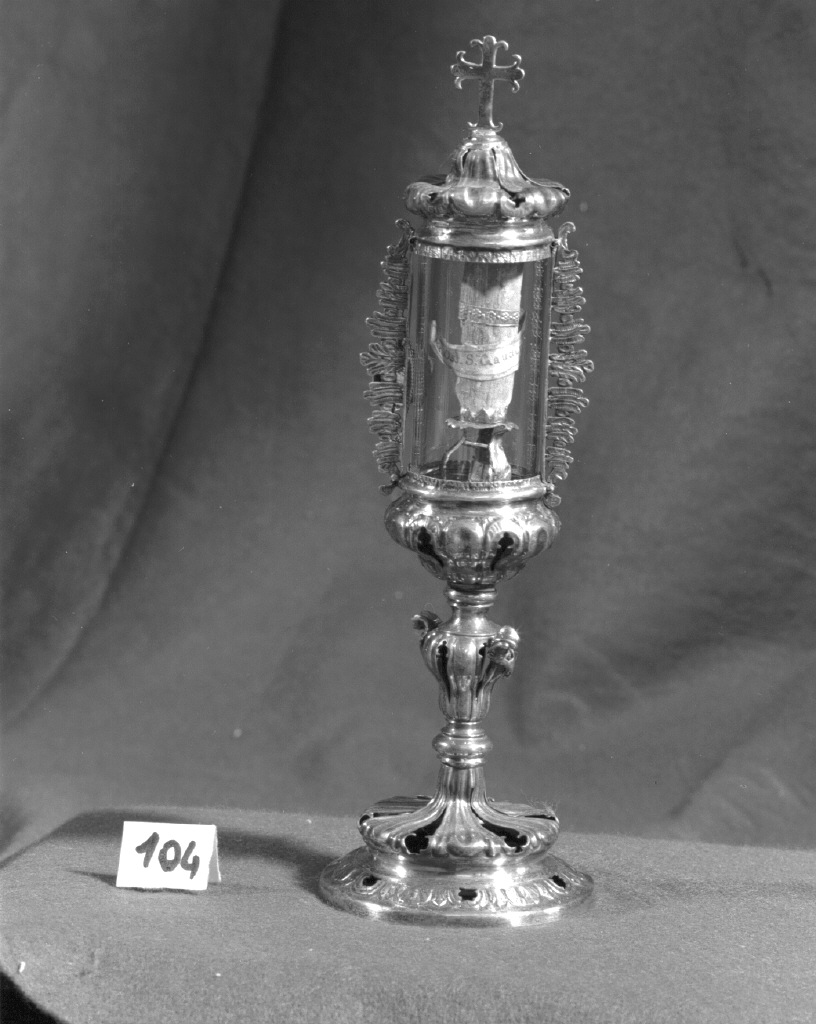 fiala di pellegrinaggio - bottega veneziana (sec. XVIII)