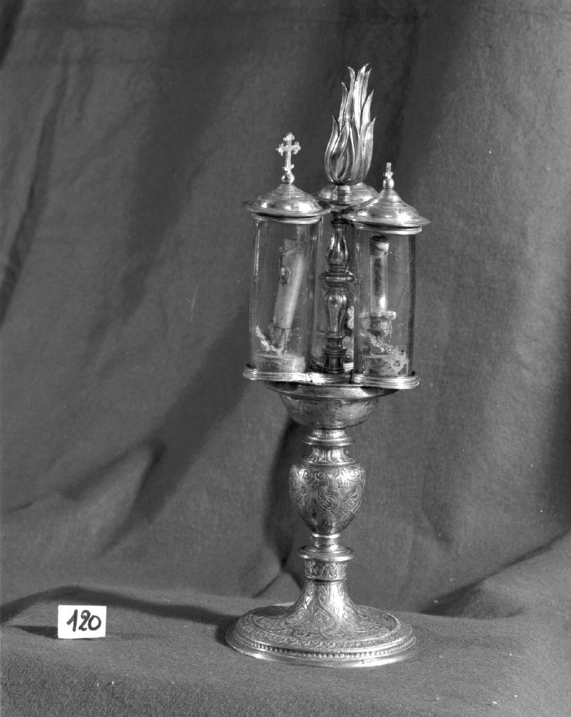 fiala di pellegrinaggio - bottega veneziana (sec. XVII)