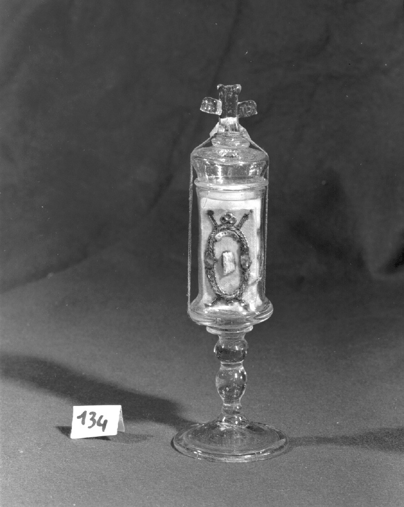 fiala di pellegrinaggio - bottega veneziana (sec. XVIII)