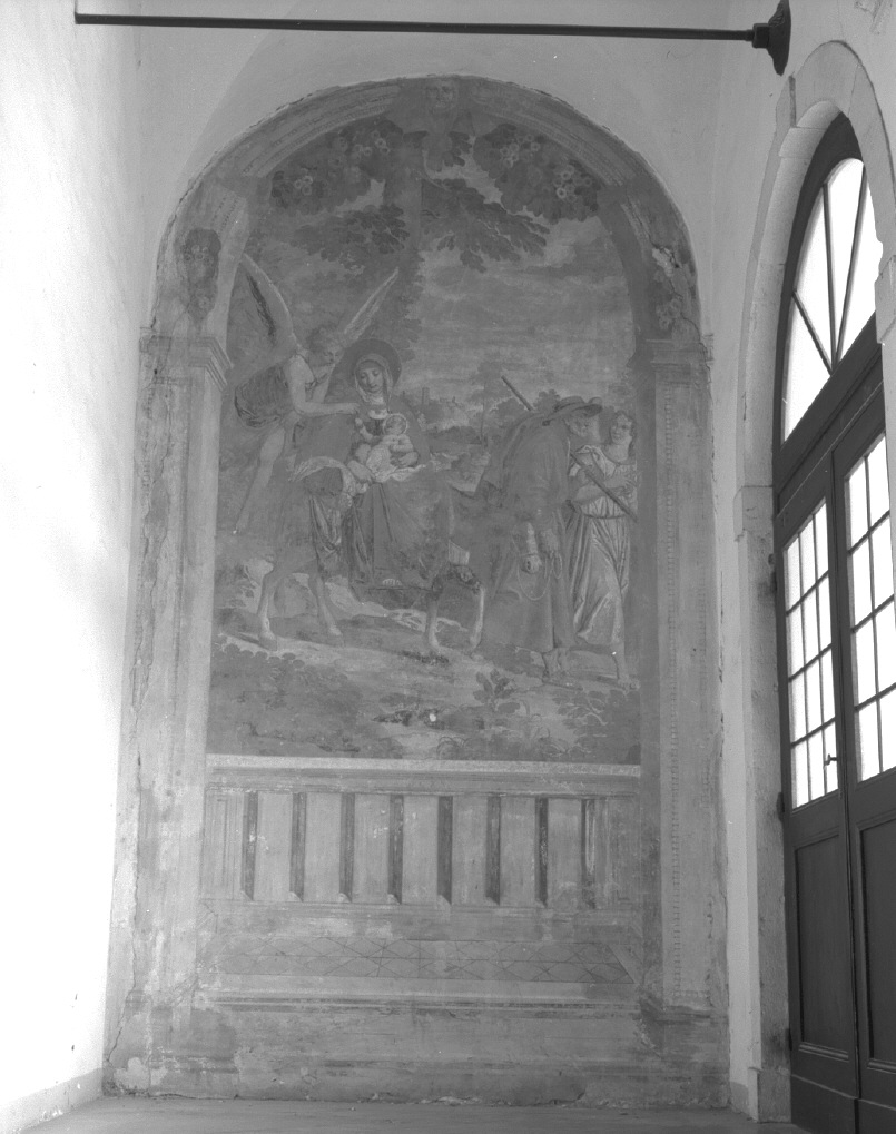 fuga in Egitto (dipinto) di Damini Pietro (sec. XVII)