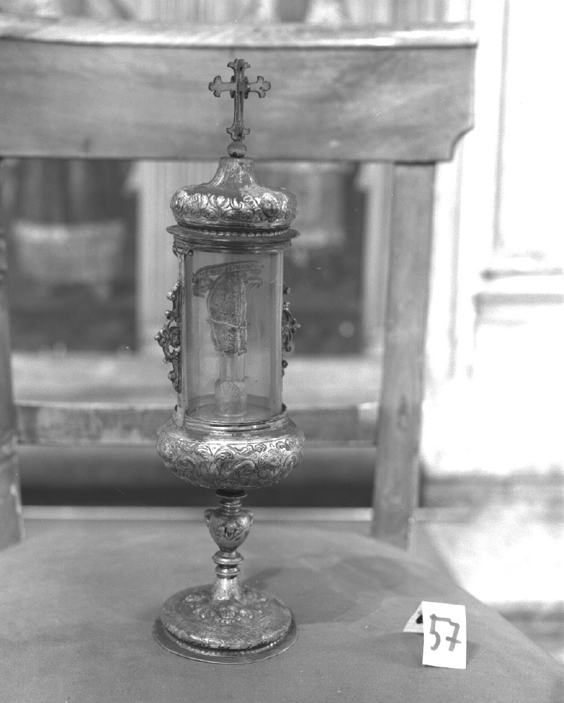 fiala di pellegrinaggio - bottega veneziana (fine/inizio secc. XVII/ XVIII)