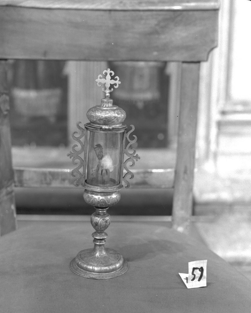 fiala di pellegrinaggio - bottega veneziana (prima metà sec. XVII)