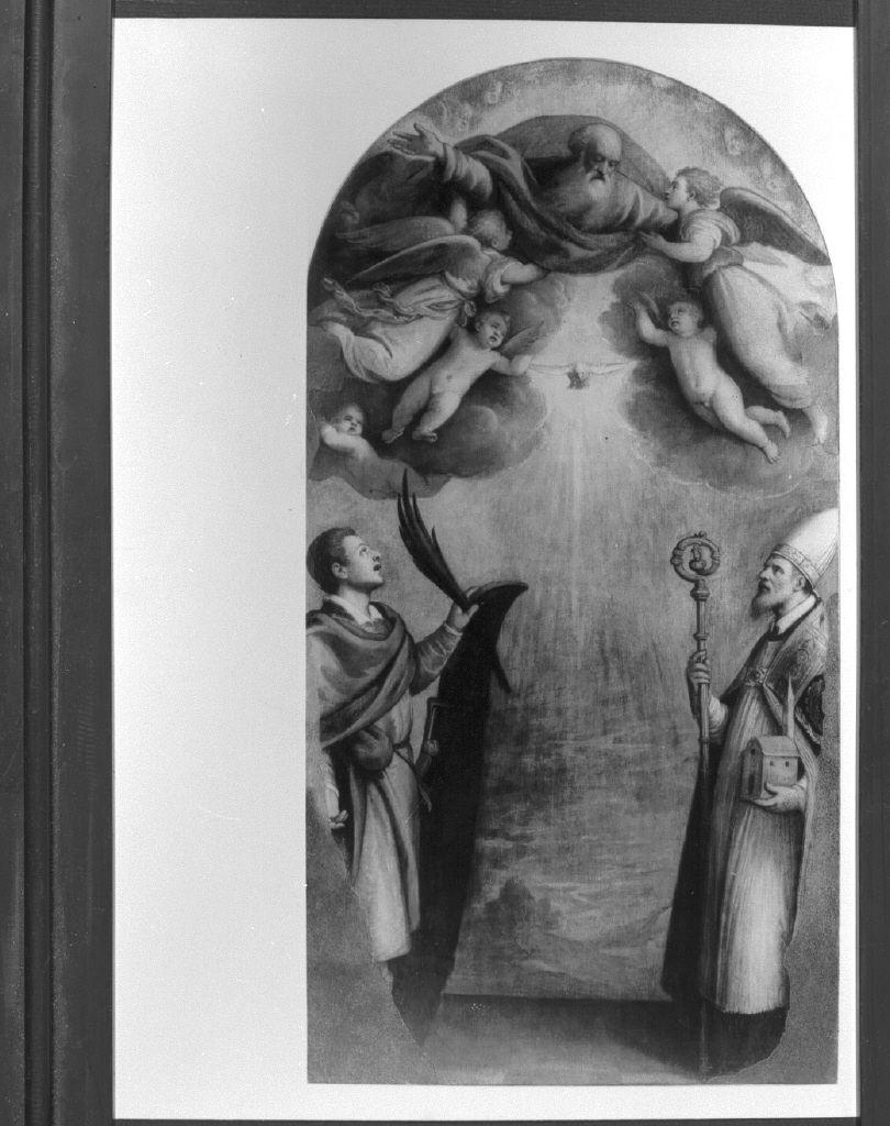 Dio Padre e i santi Massimo e Canciano (pala d'altare) - ambito veneto (metà sec. XVII)