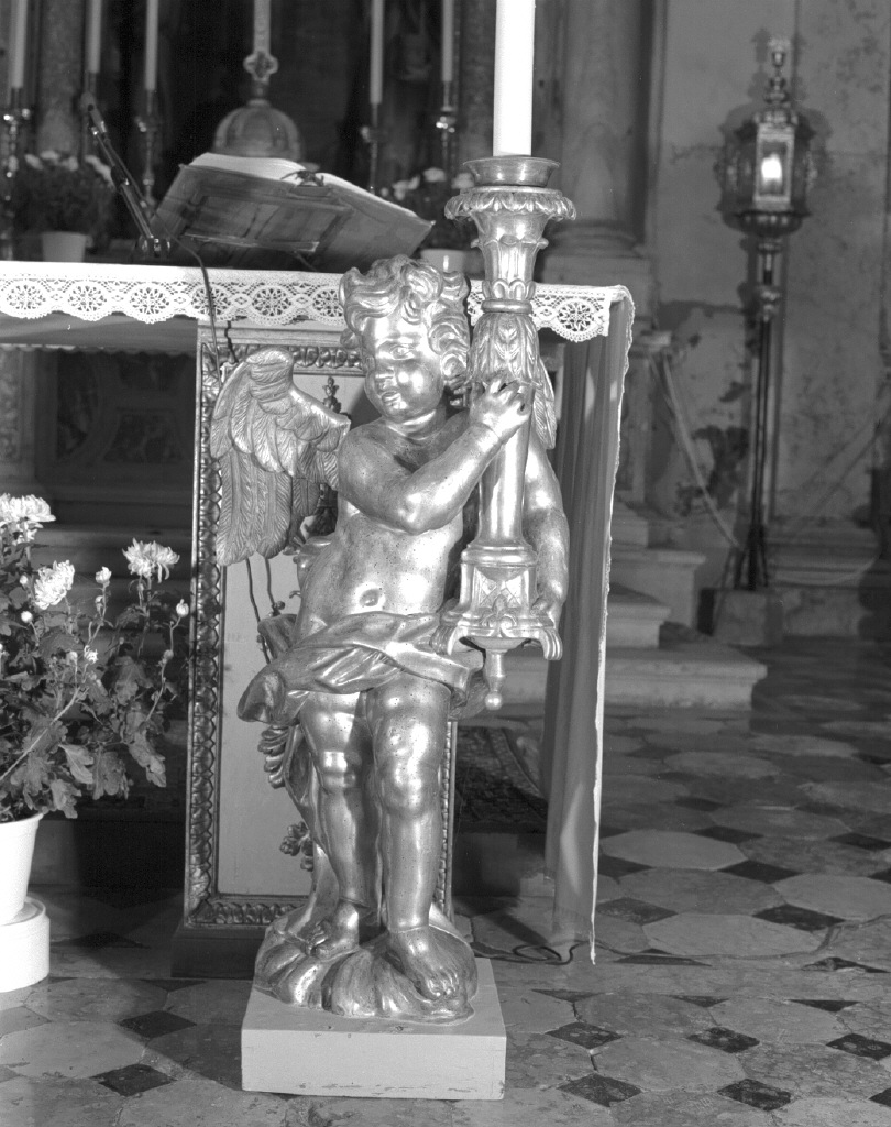 angelo (candelabro) - ambito veneto (inizio sec. XIX)
