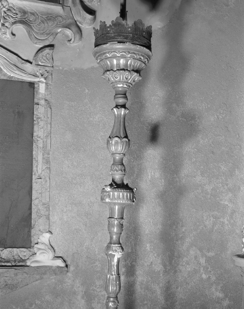 candelabro portatile - ambito veneto (fine sec. XVIII)