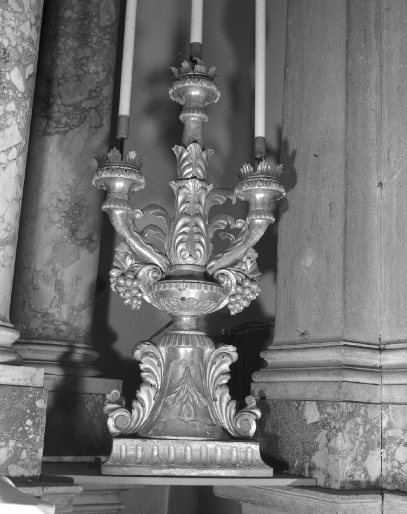 candelabro - ambito veneto (inizio sec. XIX)
