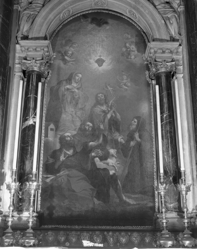 Madonna Addolorata/ Santi (pala d'altare) di Letterini Bartolomeo (seconda metà sec. XVII)