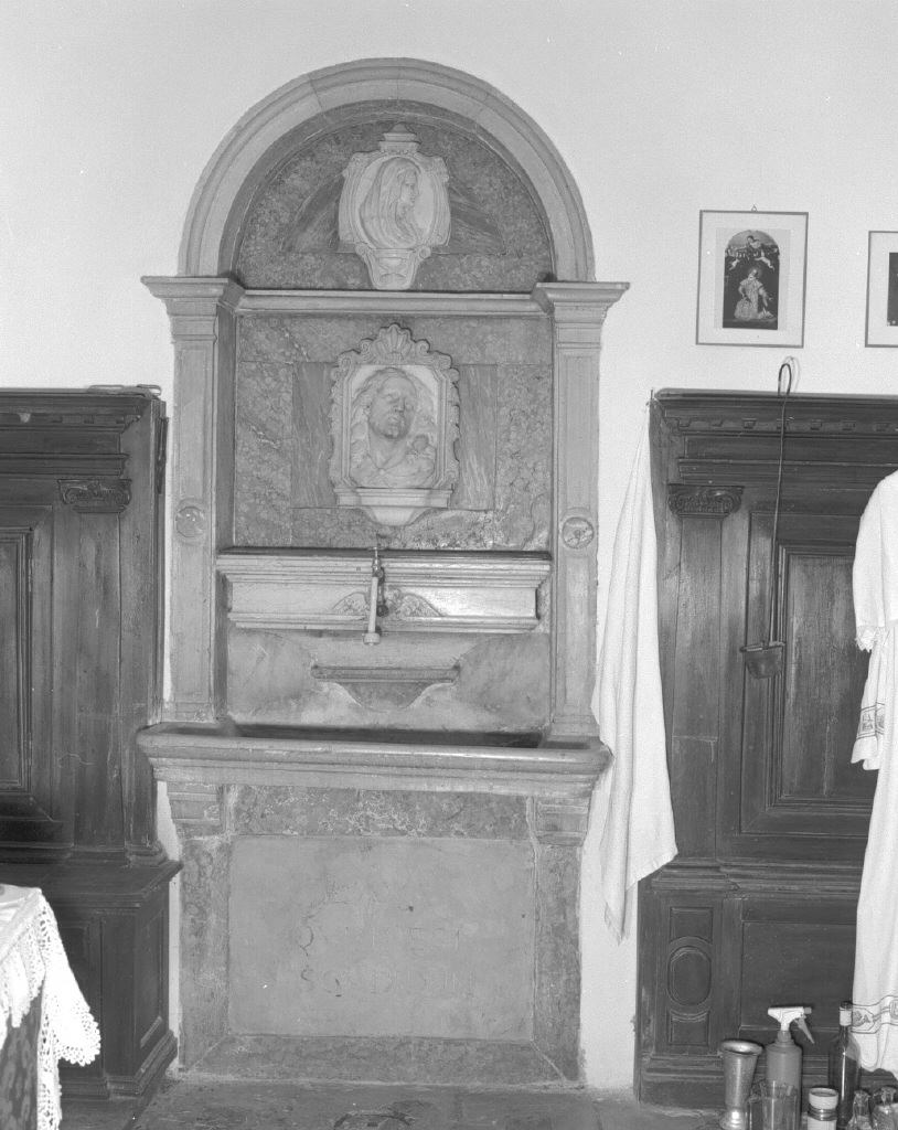 lavabo da sacrestia - ambito veneto (seconda metà sec. XVI)