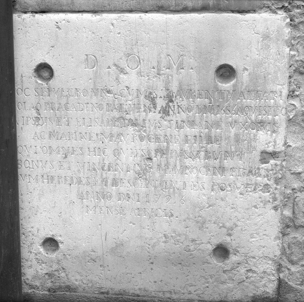 lapide - bottega veneta (sec. XVIII)