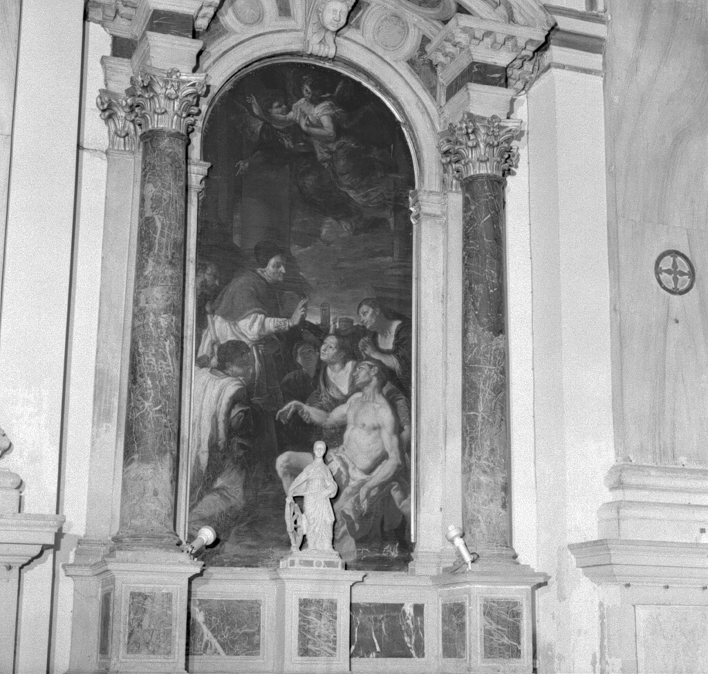 miracolo di San Valentino (pala d'altare) di Loth Johann Carl (sec. XVII)