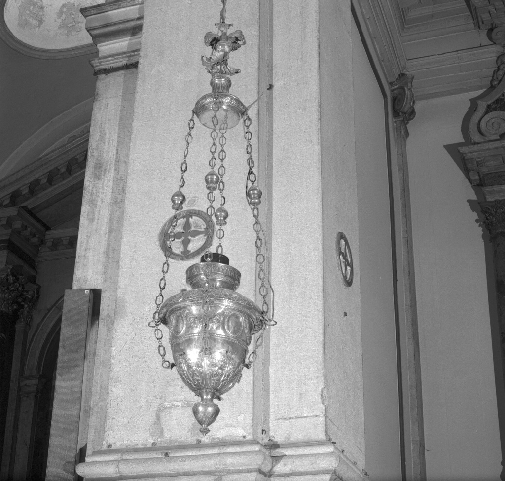 lampada pensile - bottega veneziana (secc. XVII/ XVIII)