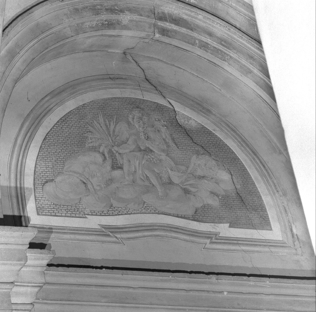 angelo/ frutti (dipinto) - ambito veneto (sec. XVIII)