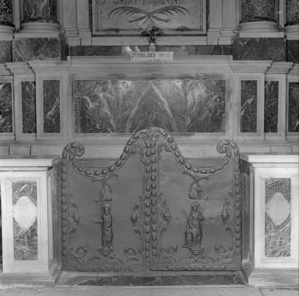 cancello di balaustrata, elemento d'insieme - bottega veneta (metà sec. XVIII)