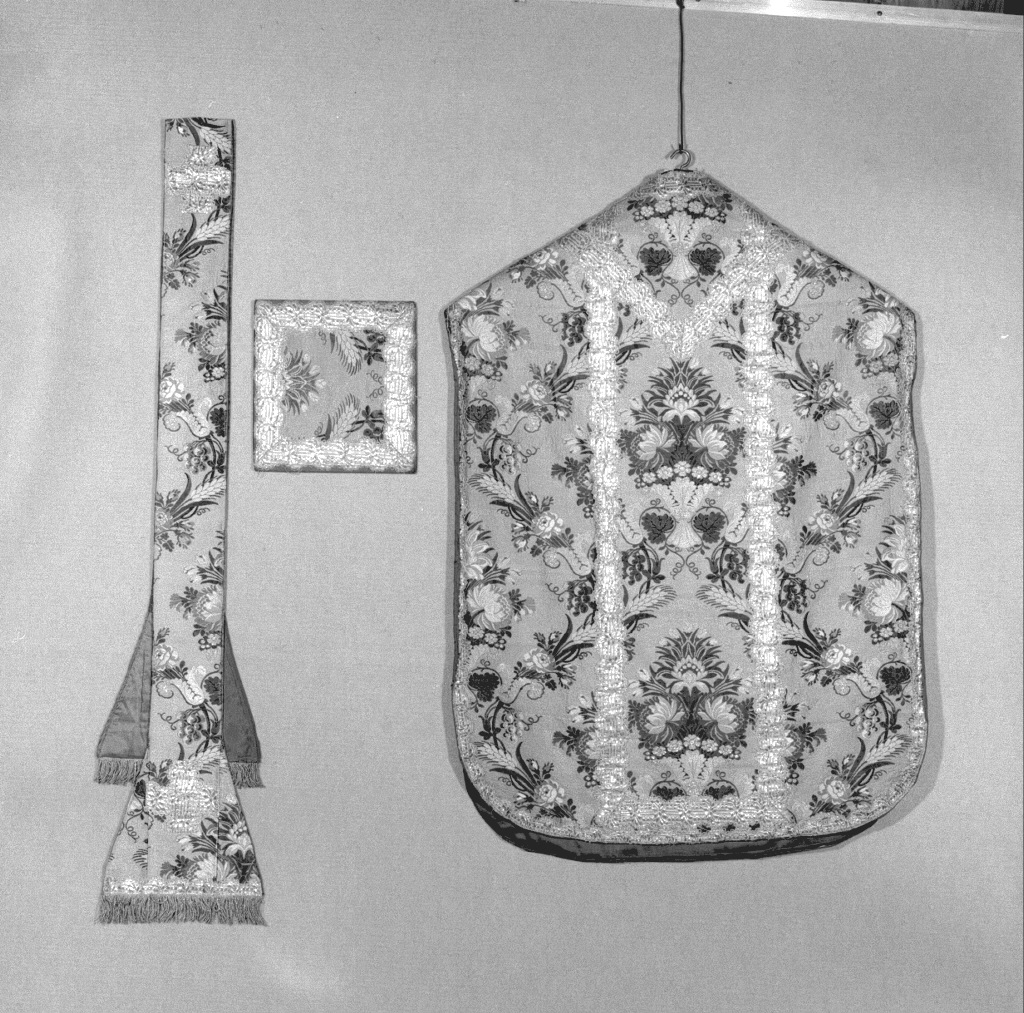 pianeta, elemento d'insieme - manifattura veneta (primo quarto sec. XIX)