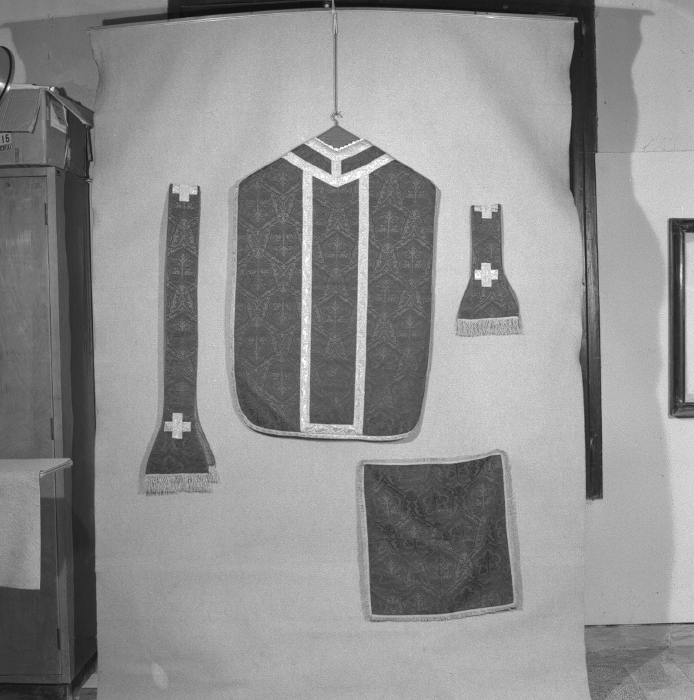 paramento liturgico, insieme - manifattura italiana (sec. XIX)