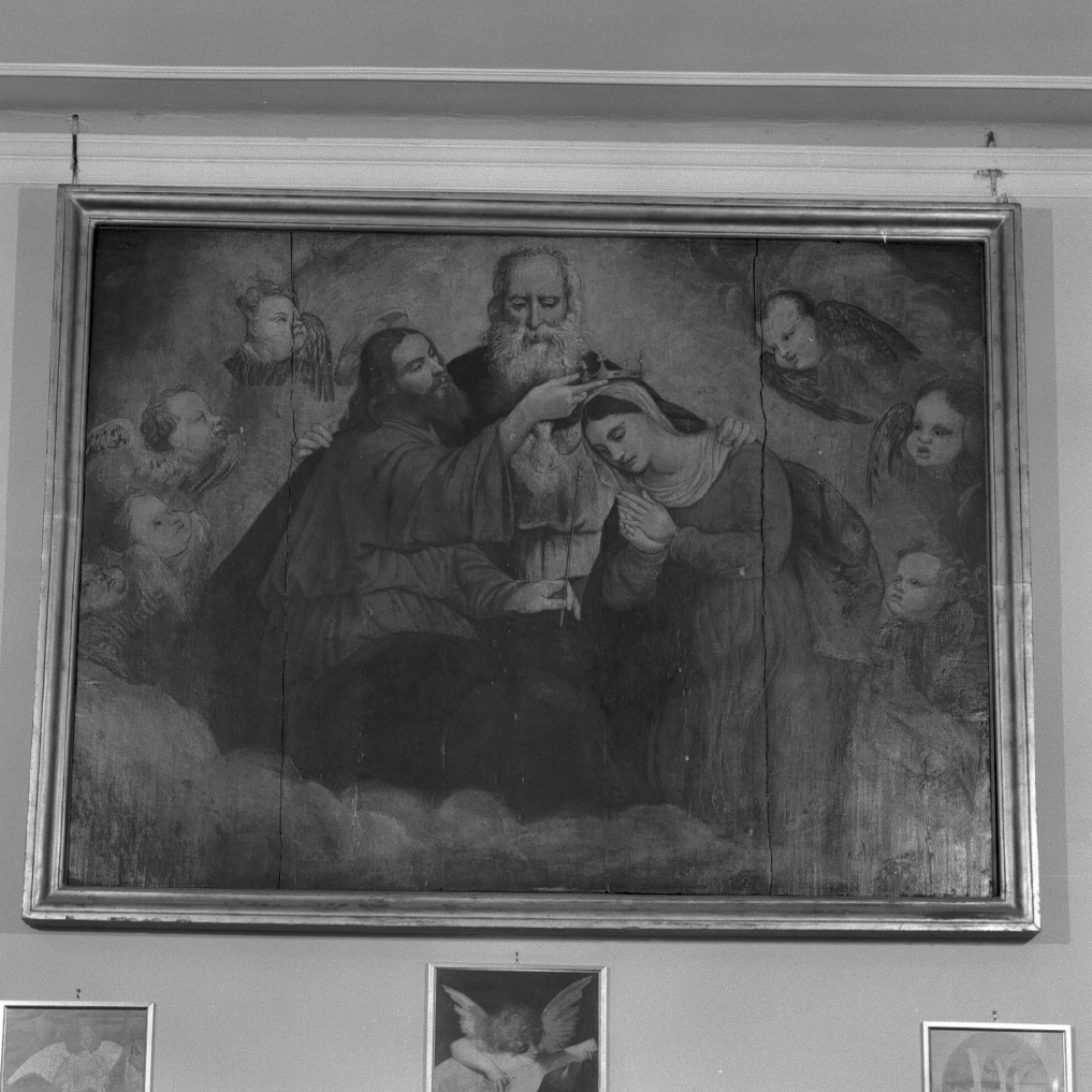 incoronazione di Maria Vergine (dipinto) - ambito veneto (secc. XVI/ XVII)
