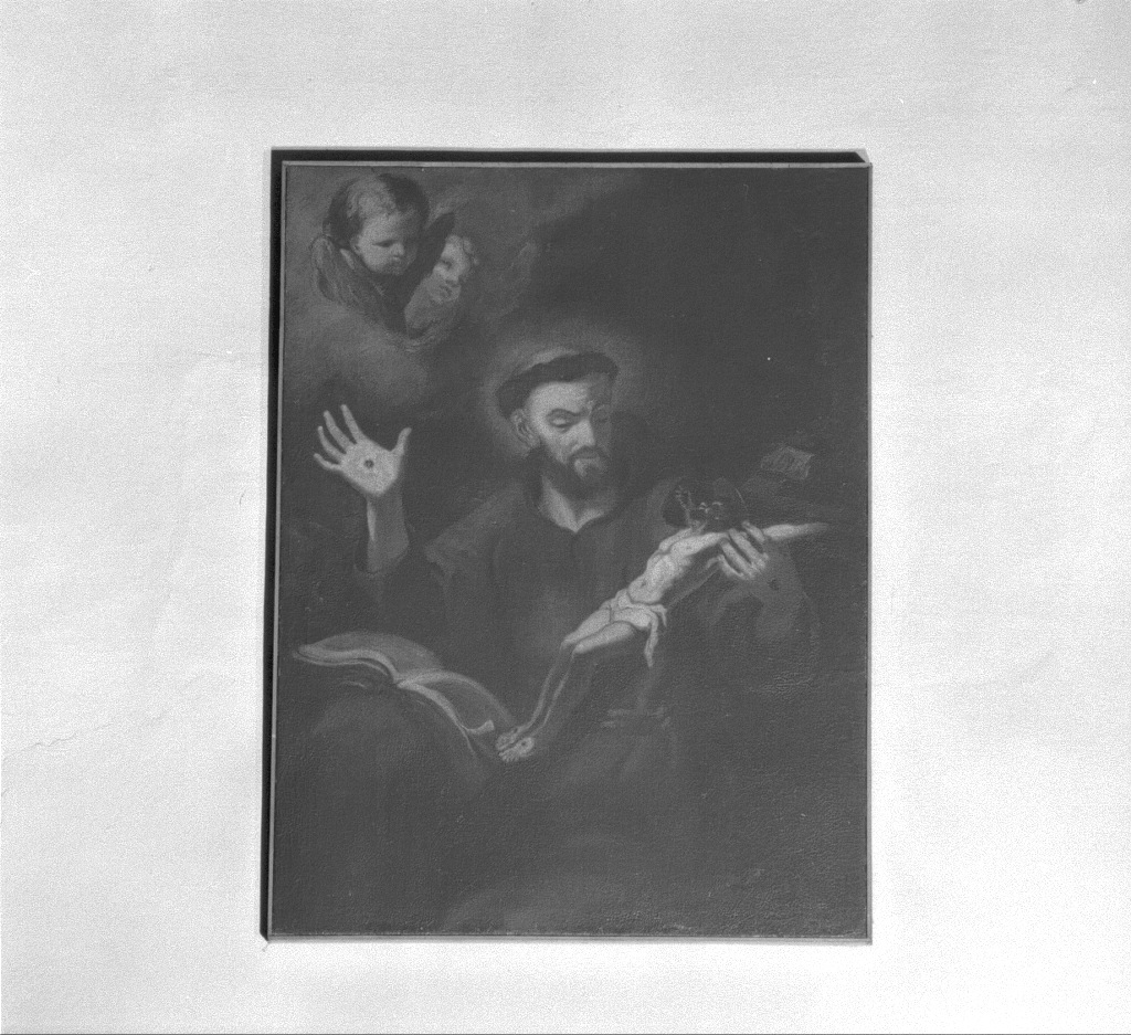 San Francesco d'Assisi in adorazione della croce, San Francesco d'Assisi in preghiera (dipinto) - ambito veneziano (seconda metà sec. XVII)