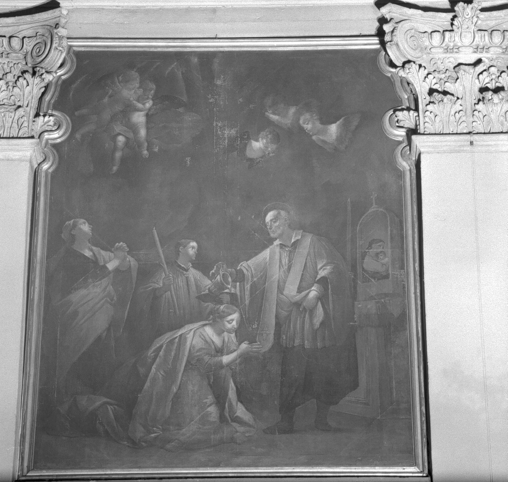 Sant'Ermolao battezza Santa Fosca (dipinto) di Migliori Francesco (primo quarto sec. XVIII)