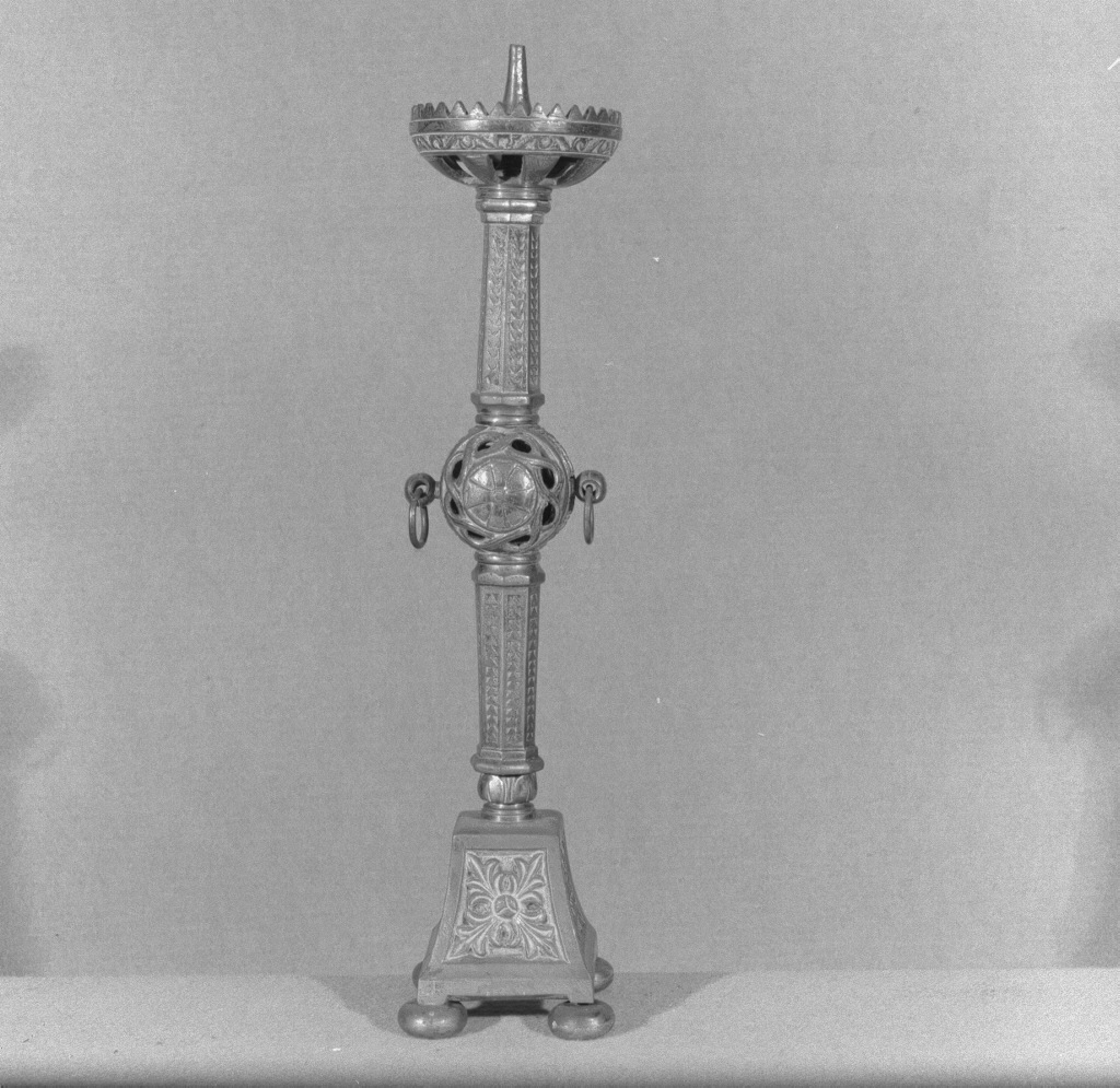 candeliere - ambito veneziano (fine/inizio secc. XIX/ XX)