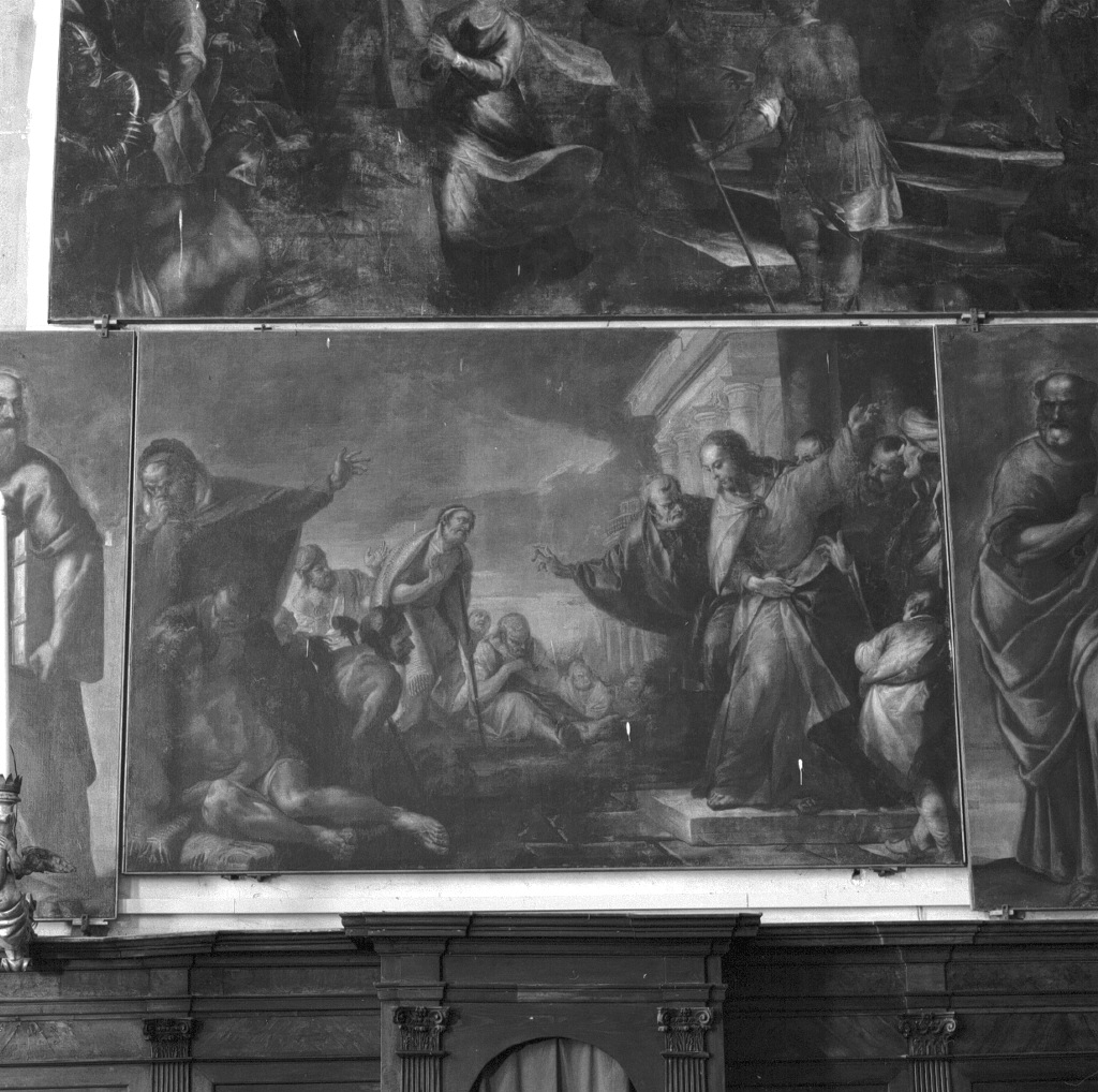 Cristo guarisce il lebbroso (dipinto) di Zugno Francesco (sec. XVIII)