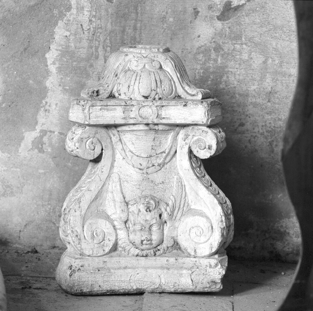 piedistallo - ambito veneto (prima metà sec. XVIII)