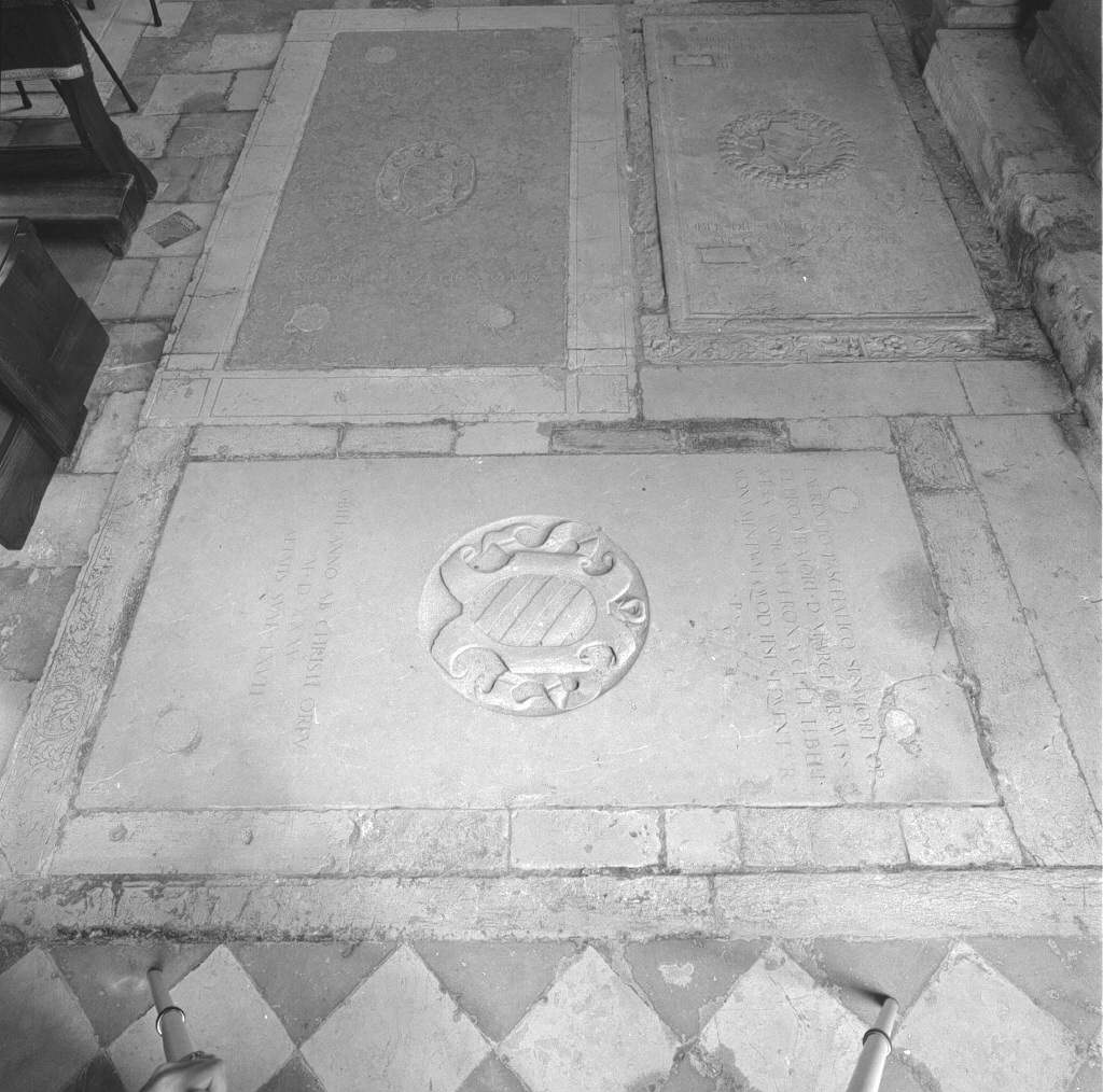 lapide tombale - ambito veneto (ultimo quarto sec. XVI)