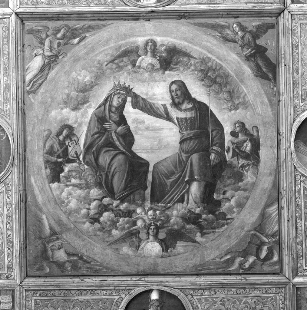 incoronazione di Maria Vergine (dipinto, elemento d'insieme) di Rondinelli Nicolò (sec. XV)