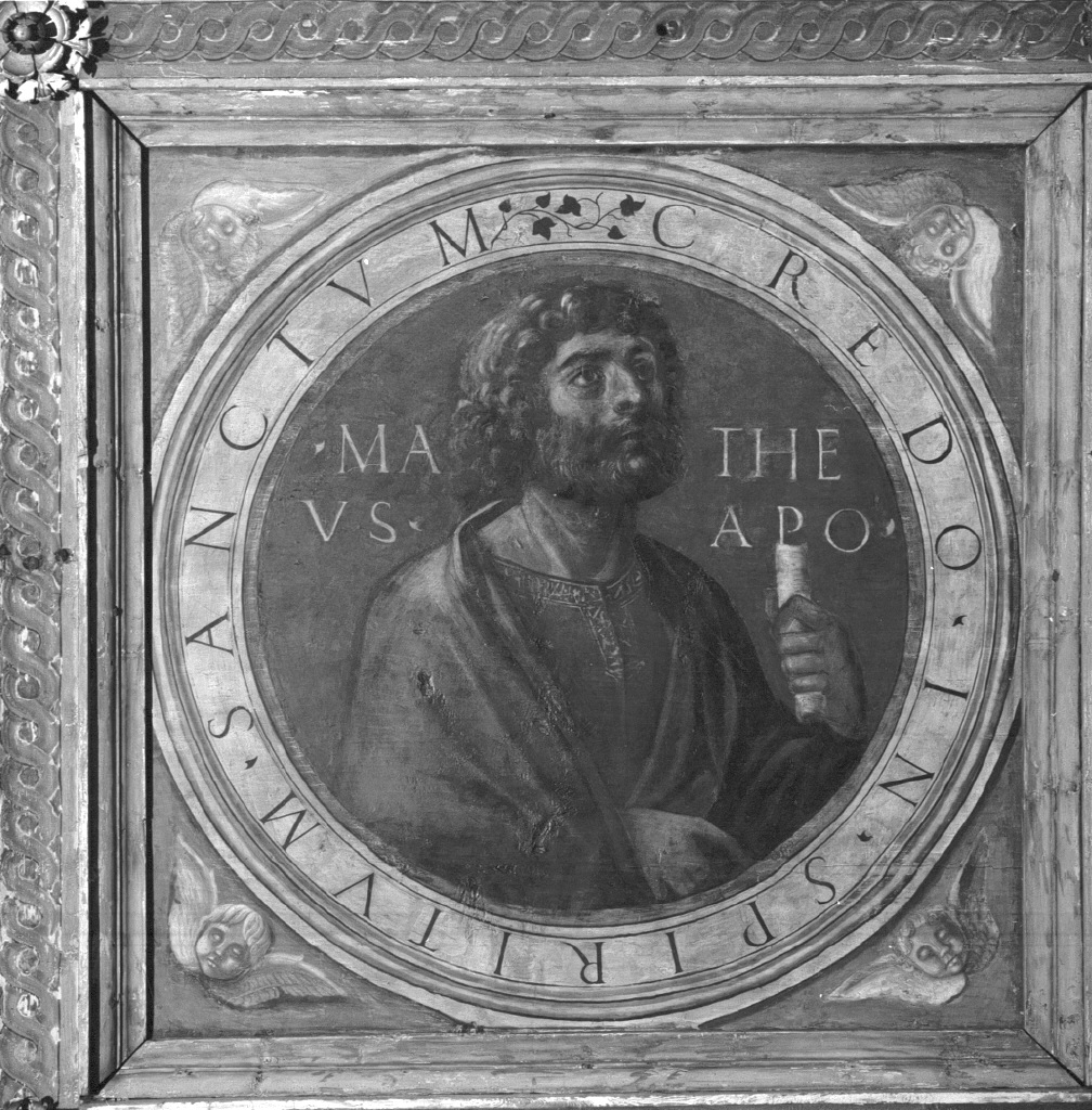 San Matteo Evangelista (dipinto, elemento d'insieme) di Rondinelli Nicolò (sec. XV)