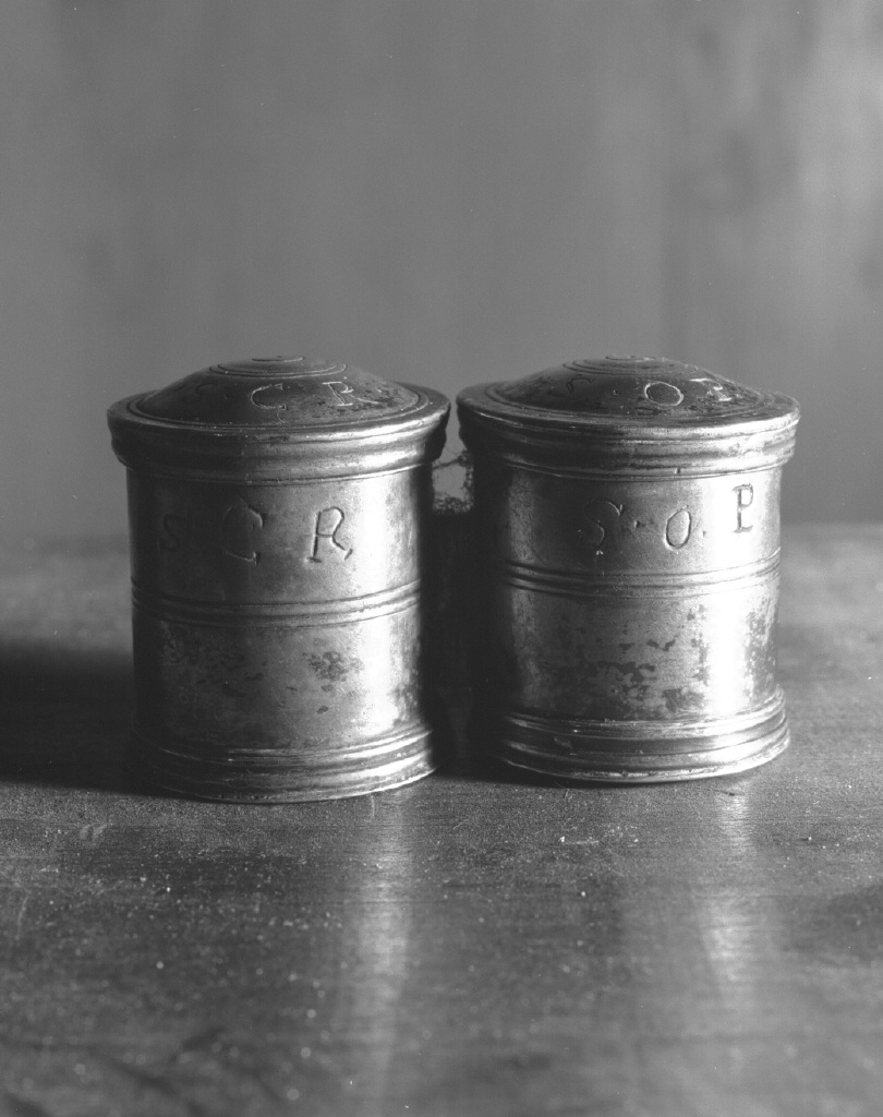 vasetti per oli santi - bottega veneta (sec. XVIII)