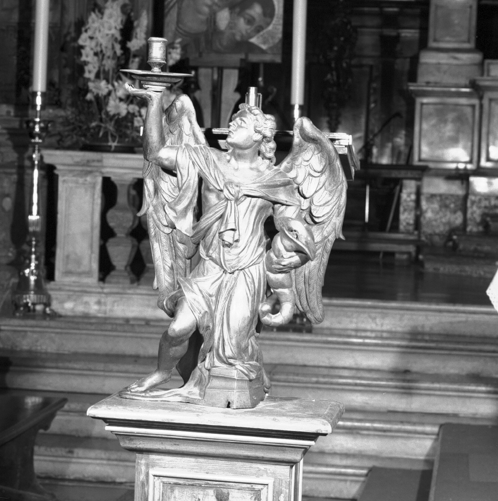 angelo reggicandelabro (statua) di Campagna Girolamo (attribuito) (fine/inizio secc. XVI/ XVII)