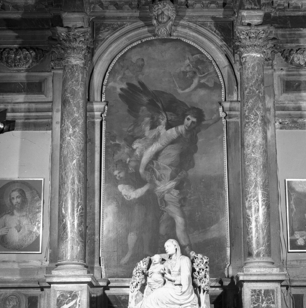 angelo custode (pala d'altare) di Maffei Francesco (seconda metà sec. XVII)