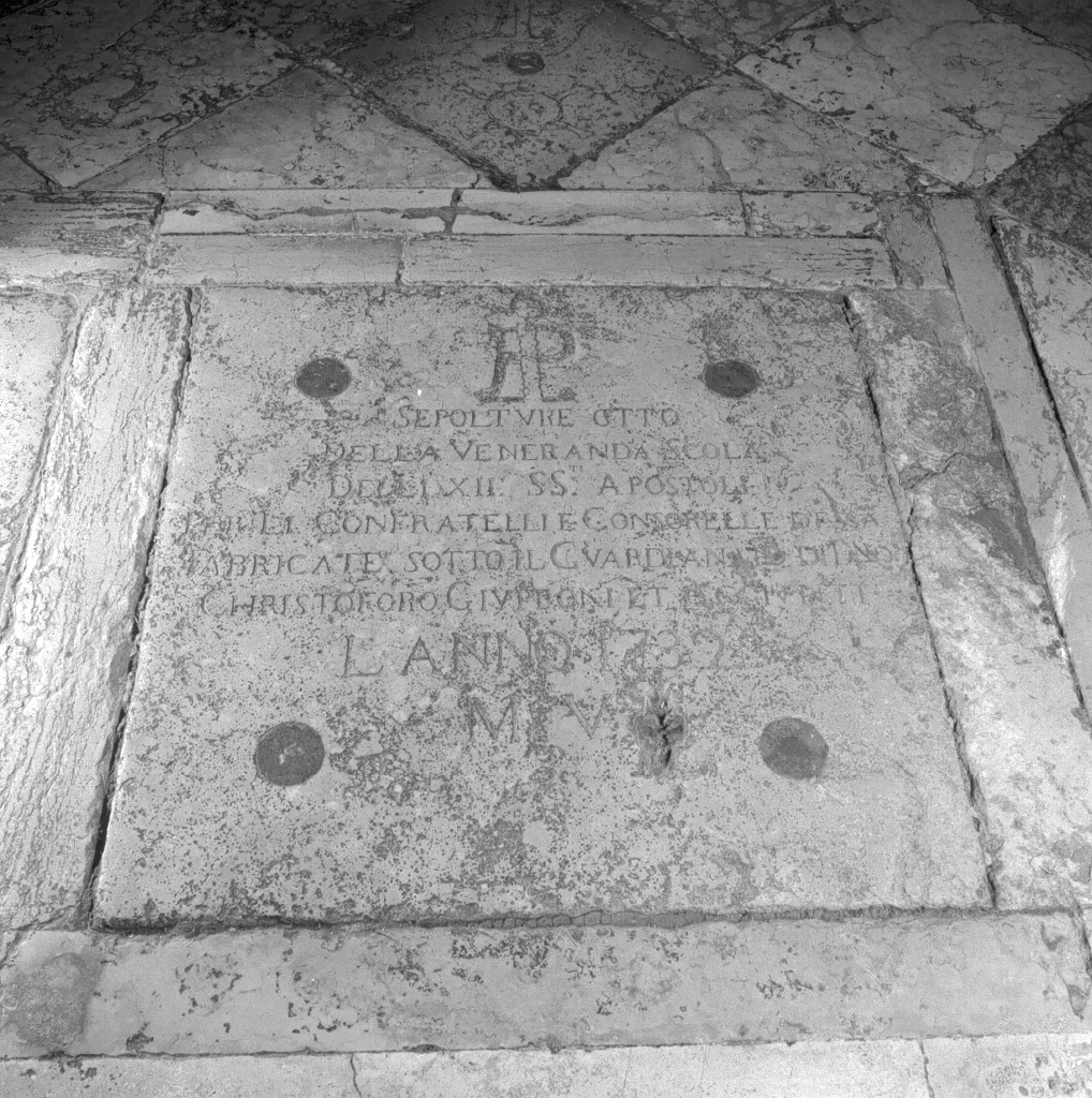 lastra tombale - ambito veneto (sec. XVIII)