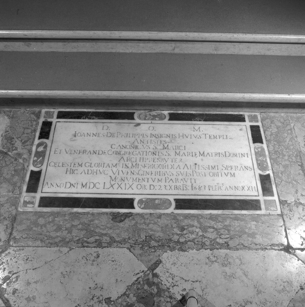 lastra tombale - ambito veneto (sec. XVII)